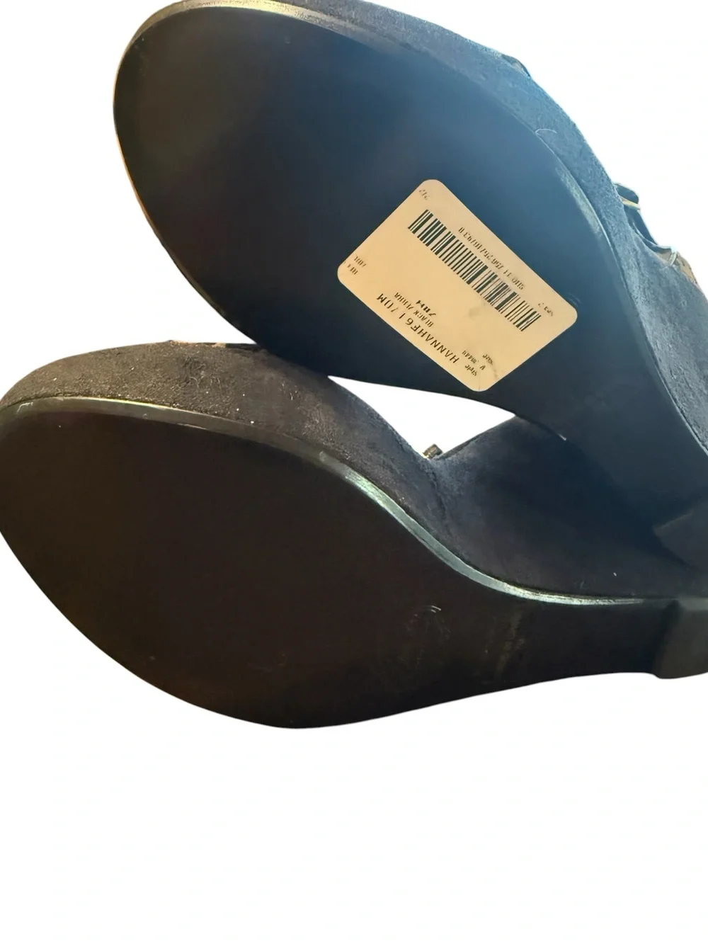 Hale Bob Hannah black zebra wedges Sz 7 NWOB
